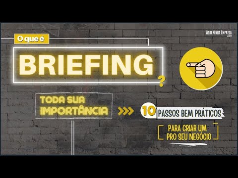 Vídeo: Sobre o significado da sessão de briefing?