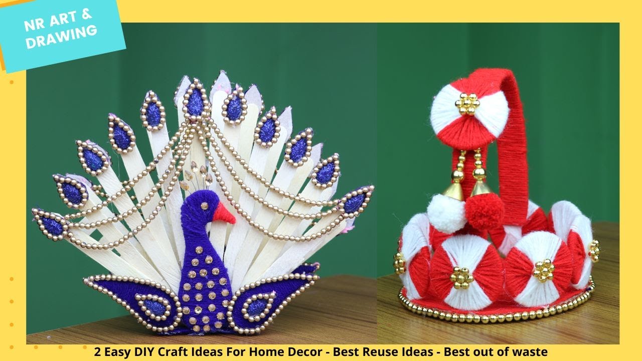 2 Easy DIY Craft Ideas For Home Decor Best Reuse Ideas Best out of