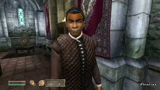 Oblivion NPC watches happily as hes robbed