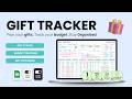 Gift Tracker for Google Sheets Tutorial
