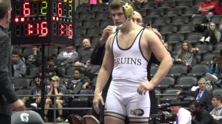 AR HS State Wrestling 2016 195lb final in 4K Quality- Dylan Johnson Woodlawn HS