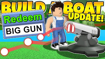 I USED A CODE TO GET THE RAREST NEW UPDATE! (Laser Update) Build a Boat