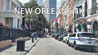 Driving Downtown - New Orleans 4K - USA