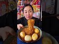 World&#39;s Fastest Eater | ASMR #Eggs #Green #Noodles #shorts