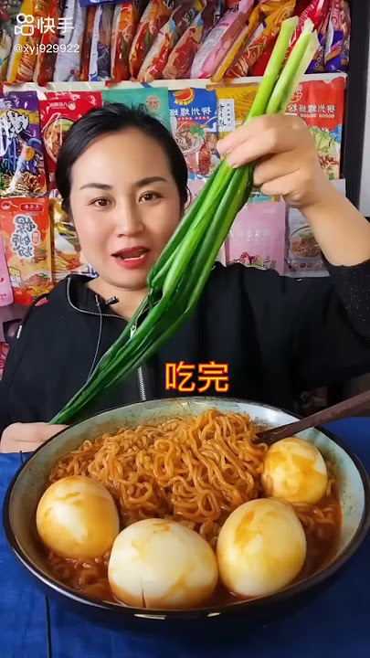 Pemakan Tercepat di Dunia | ASMR #Telur #Hijau #Mie #pendek