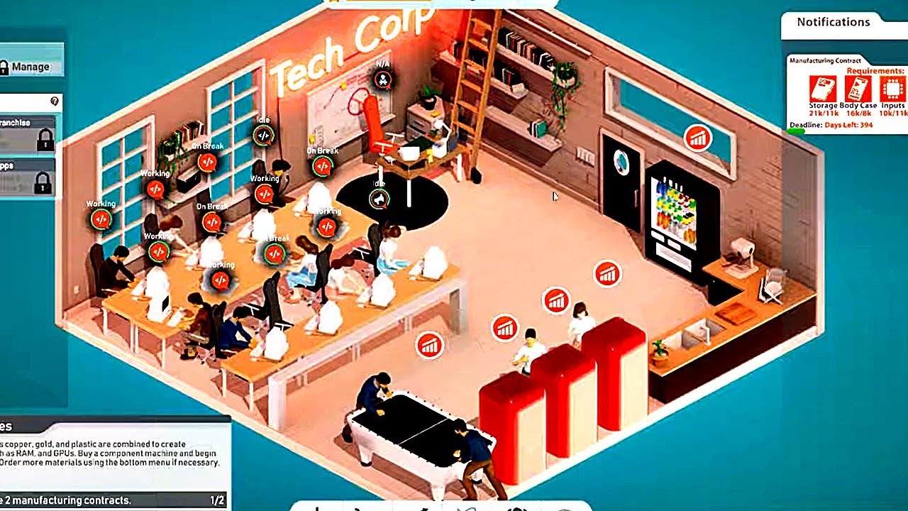 TECH CORP - Walkthrough Part 3 | Buying Component Machines & Manufacturing  Hardware - YouTube