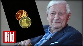 Helmut Schmidt gibt es jetzt als 2 € Stück - Tochter schnappt sich die erste  Münze