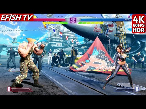 Guile vs Mai Shiranui (Hardest AI) - Street Fighter 6
