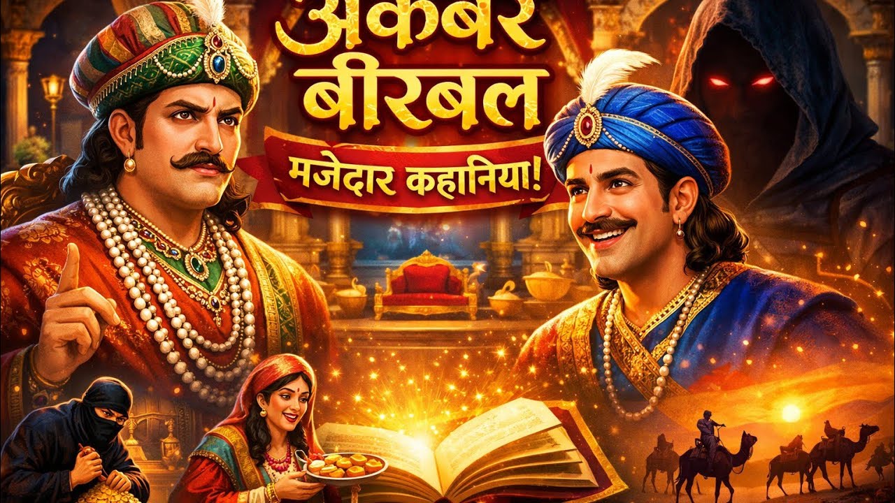 अकबर–बीरबल की चतुराई 🤯 | मजेदार कहानियाँ जो दिमाग घुमा दें”🤔||#viral #viralvideo #trending 