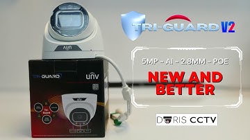 NEW UNV Tri-Guard 5MP IP POE -  Quality Demonstration -  #cctv IPC3635SS-ADF28KMC-I1