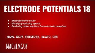 A Level Chemistry Exam Question Walkthrough - Electrode Potentials 18
