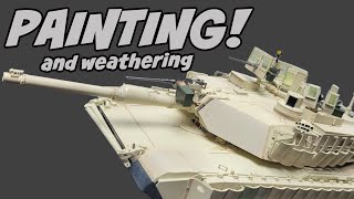 SUPER EASY Painting and Weathering Procedures for Modern US Armor Tamiya M1A2 Abrams Tusk II 1:35