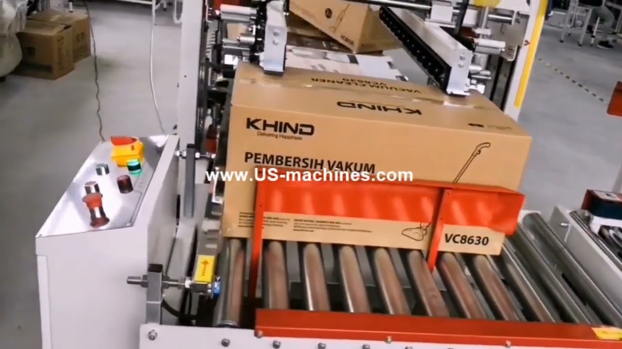 Automatic sweeper big box H type tape sealing machine carton tapping machine