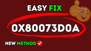 How To Fix 0x80073D0A (Windows Store app installation error)