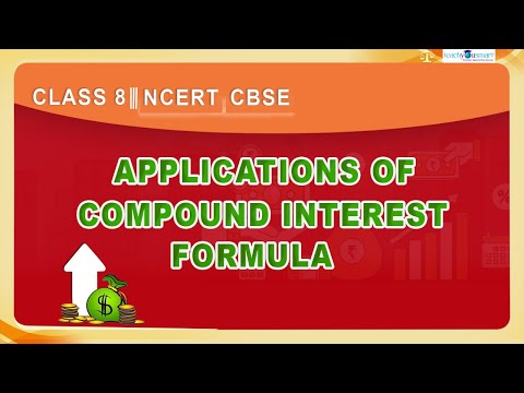 Comparing Quantities | Application Of Compound Interest | NCERT | #class8   #chapter8