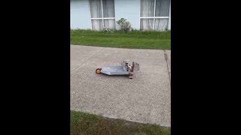 RC Airboat build/part 2 ..Rudder testing...