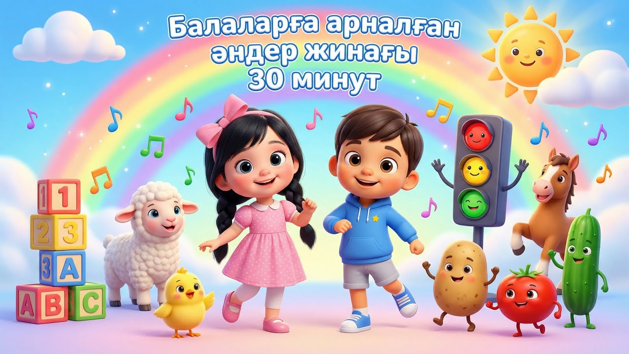 БАЛАЛАРҒА АРНАЛҒАН ӘНДЕР ЖИНАҒЫ | Санамақ |Балапан