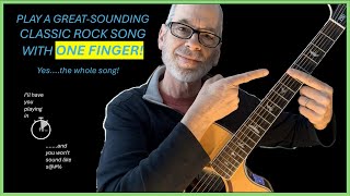 Easy Chords - After Midnight - A One-Finger Lesson #fyp, #guitarlesson