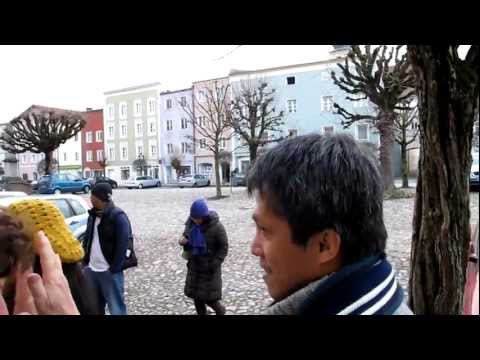 Talking to the locals of Tittmoning, Germany