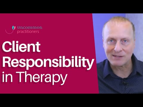 Video: Responsibility And Activity Of The Client In The Course Of Therapy