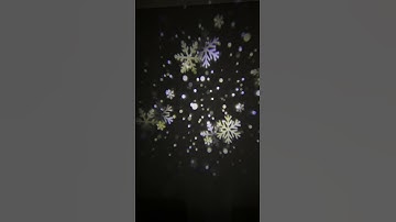 Snowflake projector light #snowflake #projector #christmas #christmasdecor #tiktokmademebuyit