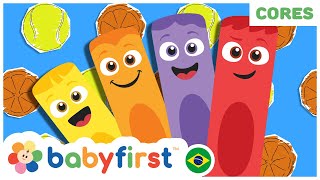 Turma das Cores | Desenhos Educativos | Aprender cores para crianças | todas as cores | BabyFirst