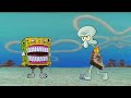 Spongebob Trying To Get A Pizza From Squidward 