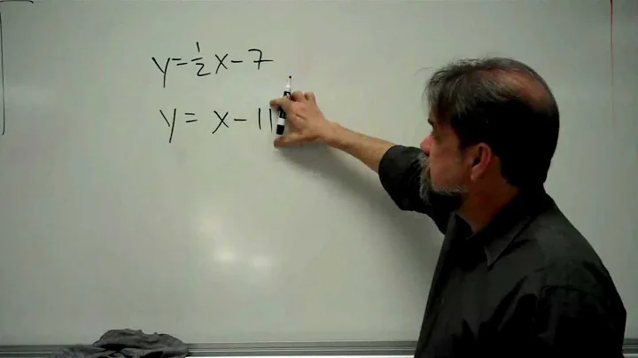Finding the intersection of two lines without graphing