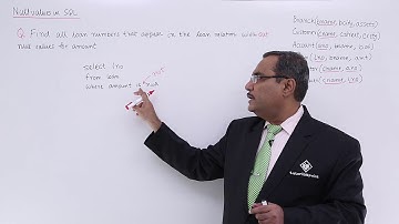 DBMS - Null Values in SQL