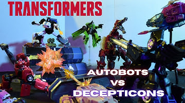 Autobots Vs Decepticons Transformers Stop motion fight | Transformers legacy Studio Series animation