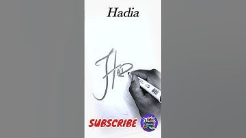 Hadia name signature #hadia #signature #shortvideo #youtube