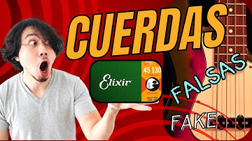 Cuerdas de bajo Elixir falsas, comparación con originales!!!