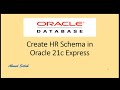 Upload HR schema in Pluggable Database 21c Express