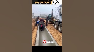 Integrated irrigation ditch construction machine Machines that make work easy and good tools #shorts