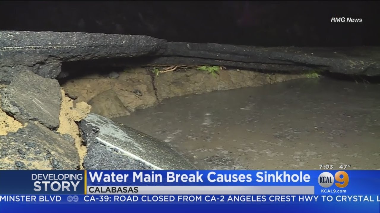 Calabasas Water Main Breaknull