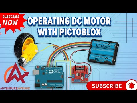 Pictoblox Arduino Motor DC Motor with Arduino Uno & PictoBlox - YouTube