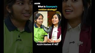 ALLEN Day Planner 🗓️ | Saumya कैसे करती थी Revision? 💥 #jeeresult