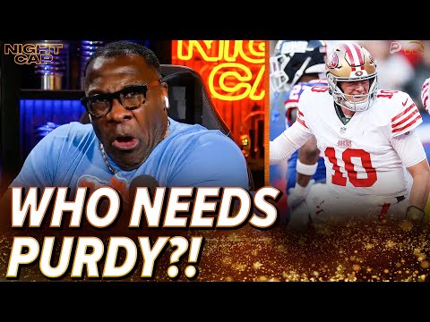 Thumbnail for Shannon Sharpe QUESTIONS if Brock Purdy is NEEDED with Mac Jones BALLING for the 49ers! | Nightcap