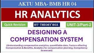 Compensation Analytics-AKTU/HR ANALYTICS/IV SEM/BMBHR04