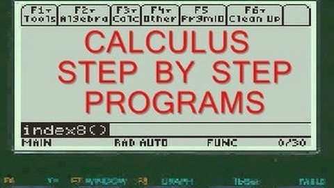 Equation of Tangent Line to a Curve, Calculus App, TI-89 Titanium, Program