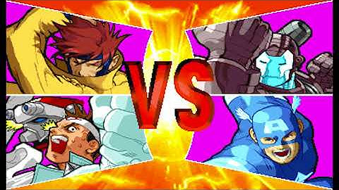 Marvel vs Capcom 1 ( Arcade ) - Jin / Gambit Playthrough ( Feb 6, 2018 )