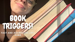 LOFI ASMR 🤍 rambles + book triggers! (gripping, scratch tapping…)