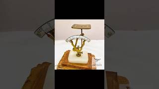 Antique Alfred Dunhill Onyx U0026 Brass Pipe Tobacco Scale Signed Ca 1930s