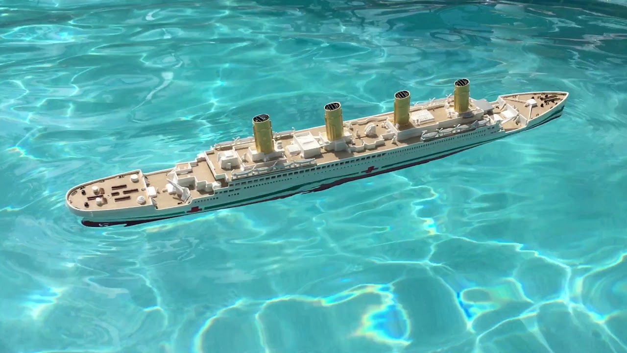HMHS Britannic Sinking Model Vintage Revell 1/570 Titanic kit 1980s