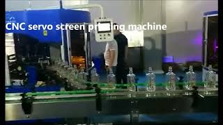 CNC制御4色6色ラウンドフラットガラスボトル、サーボ印刷機、中国メーカー