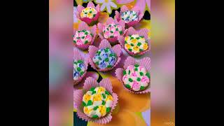 Spring Flower Cupcakes #springflowercupcakes  #recipe