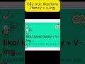 Học Tiếng Anh cùng 5S English: Cấu trúc like/love/fancy + v-ing #hoctienganhmoingay #hoctienganh