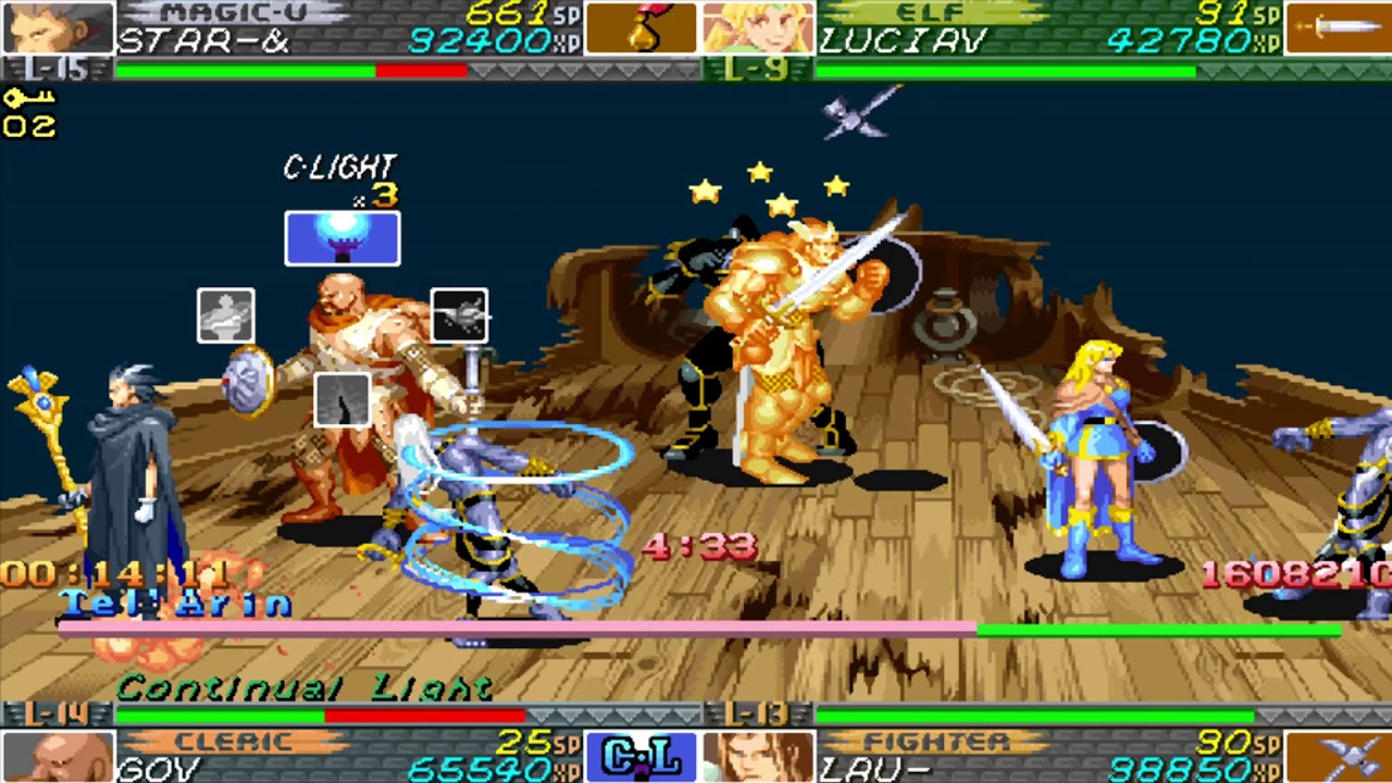 던전드래곤2 C모드 4인파티 원코인 Dungeons \u0026 Dragons Shadow over Mystara [4 Players]