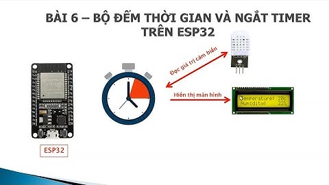 [ESP32] BÀI 6 : BỘ ĐẾM THỜI GIAN VÀ NGẮT TIMER TRÊN ESP32