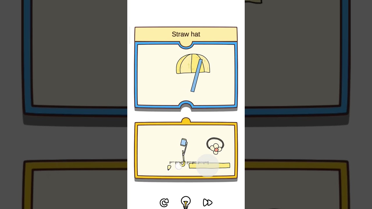 Make straw hat in brain out😃 